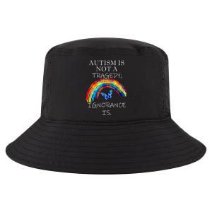 Acceptance Quote And Rainbow Autism Awareness Gift Cool Comfort Performance Bucket Hat