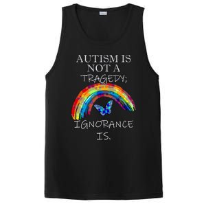 Acceptance Quote And Rainbow Autism Awareness Gift PosiCharge Competitor Tank