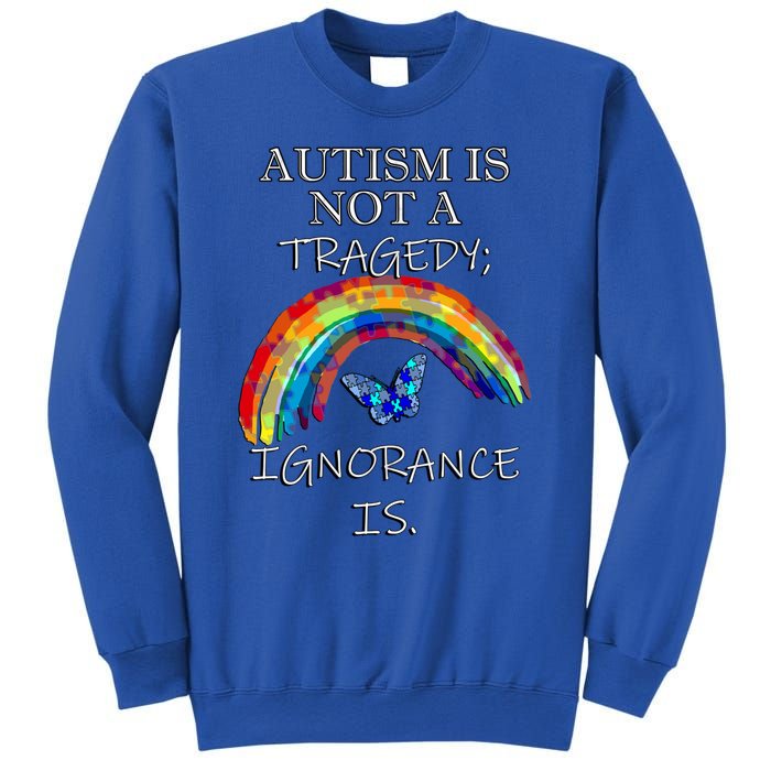 Acceptance Quote And Rainbow Autism Awareness Gift Sweatshirt