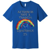 Acceptance Quote And Rainbow Autism Awareness Gift Premium T-Shirt