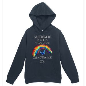 Acceptance Quote And Rainbow Autism Awareness Gift Urban Pullover Hoodie