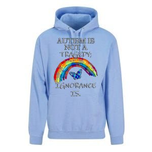 Acceptance Quote And Rainbow Autism Awareness Gift Unisex Surf Hoodie