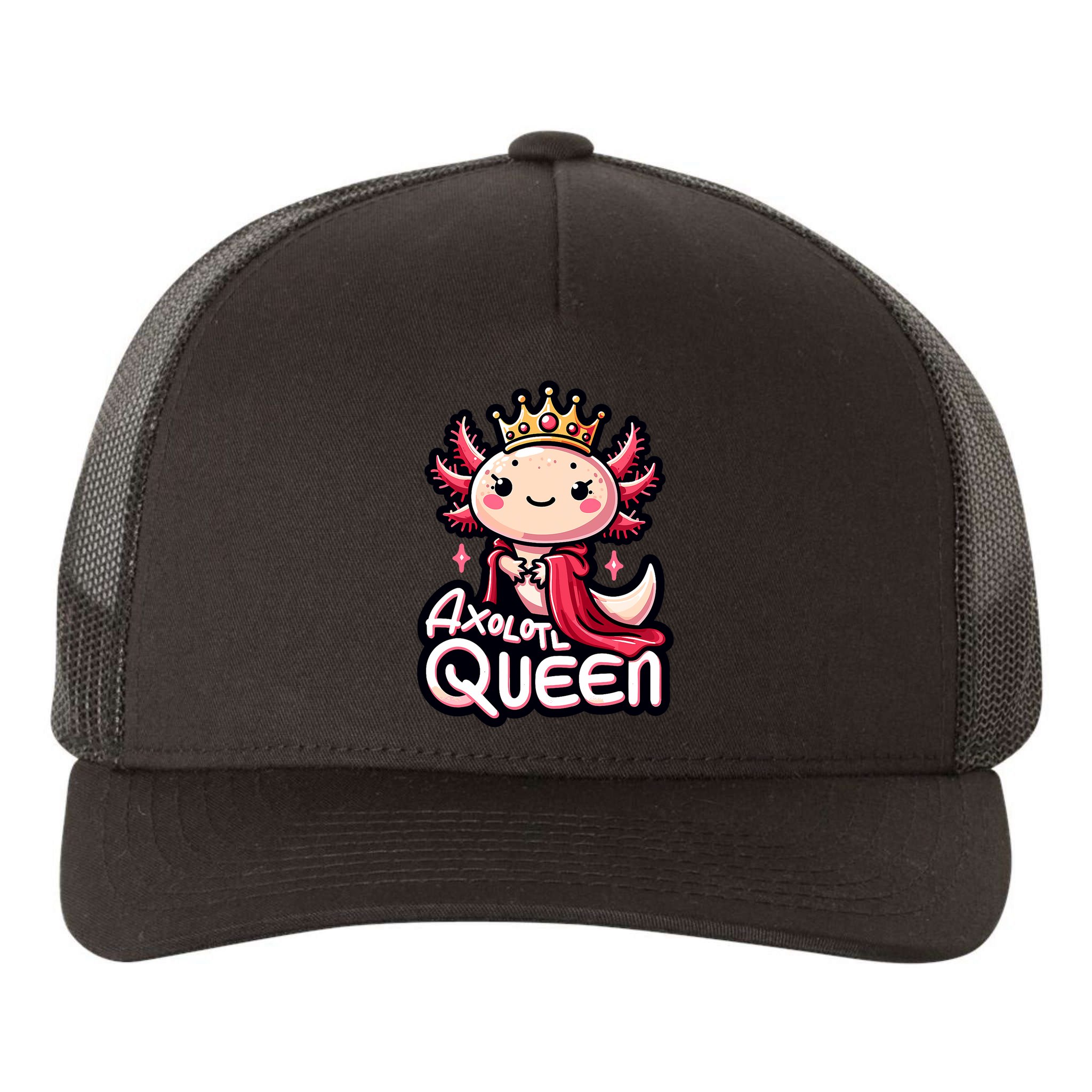 Axolotl Queen  Axolotl Lover Women Axolotl Yupoong Adult 5-Panel Trucker Hat
