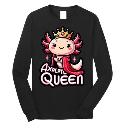 Axolotl Queen  Axolotl Lover Women Axolotl Long Sleeve Shirt