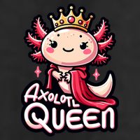 Axolotl Queen  Axolotl Lover Women Axolotl Adult Drive Performance Visor