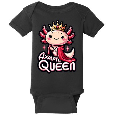 Axolotl Queen  Axolotl Lover Women Axolotl Baby Bodysuit
