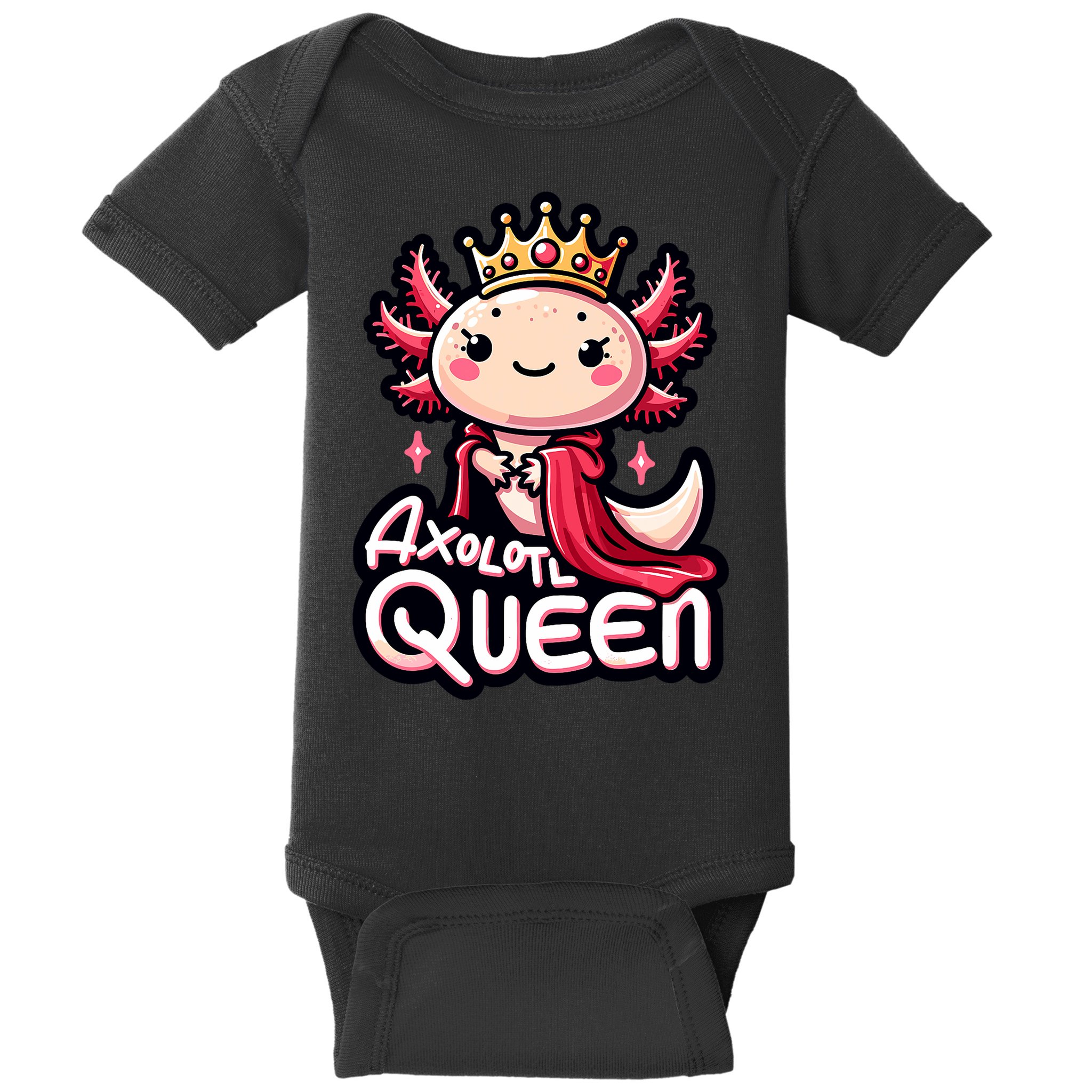 Axolotl Queen  Axolotl Lover Women Axolotl Baby Bodysuit