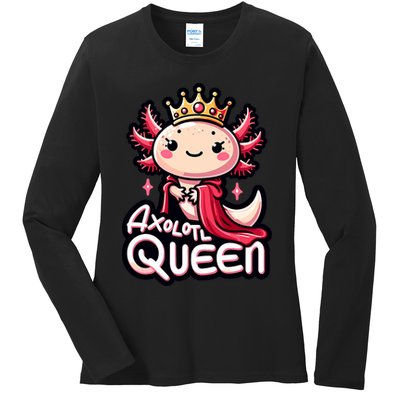 Axolotl Queen  Axolotl Lover Women Axolotl Ladies Long Sleeve Shirt