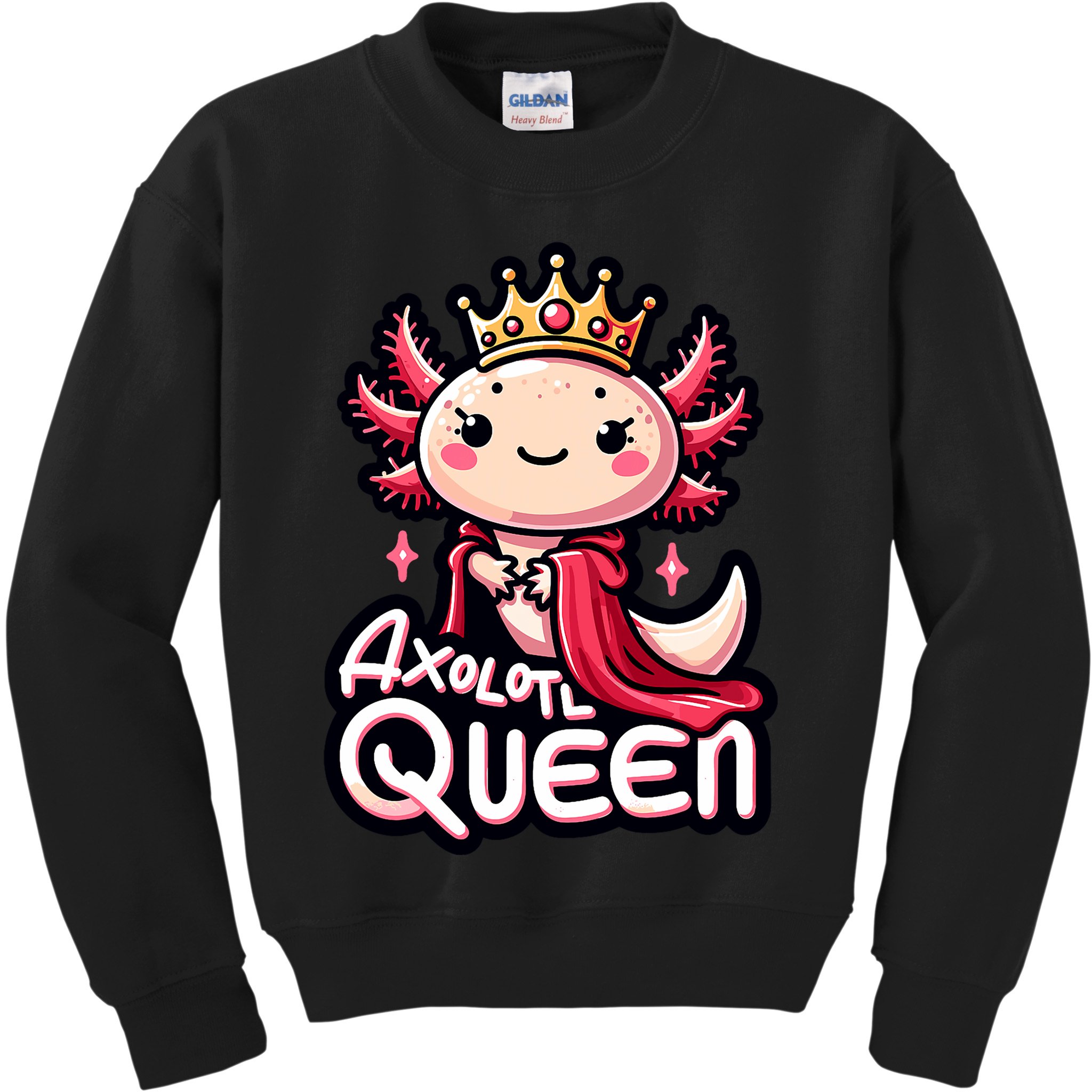 Axolotl Queen  Axolotl Lover Women Axolotl Kids Sweatshirt