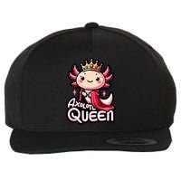 Axolotl Queen  Axolotl Lover Women Axolotl Wool Snapback Cap