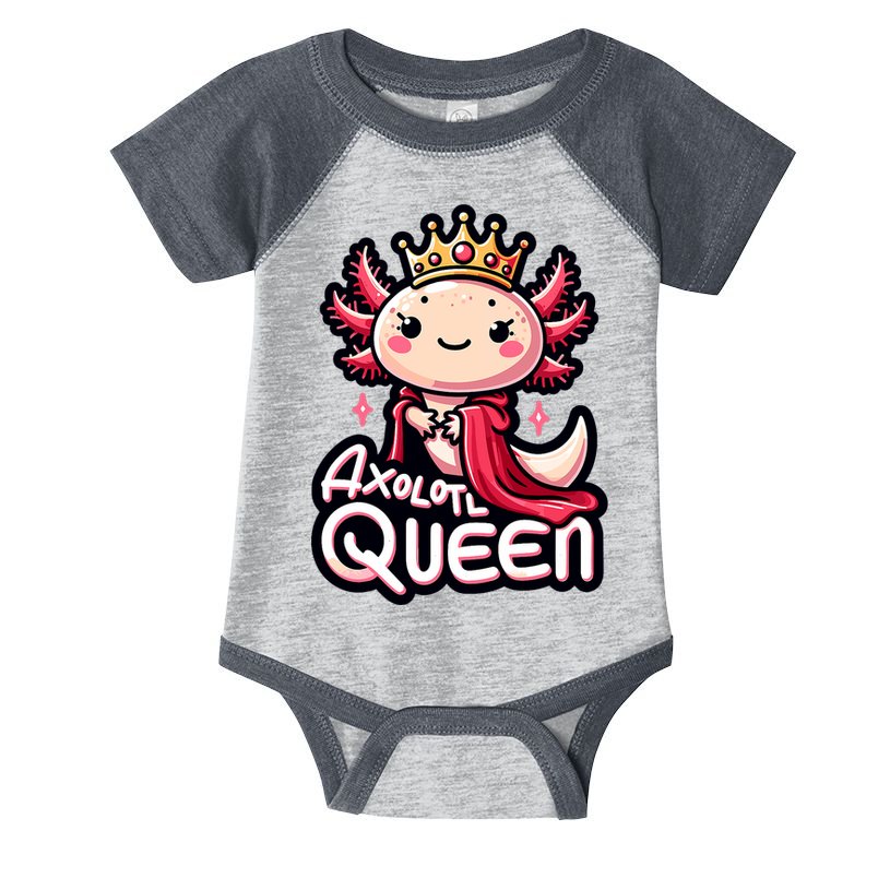 Axolotl Queen  Axolotl Lover Women Axolotl Infant Baby Jersey Bodysuit
