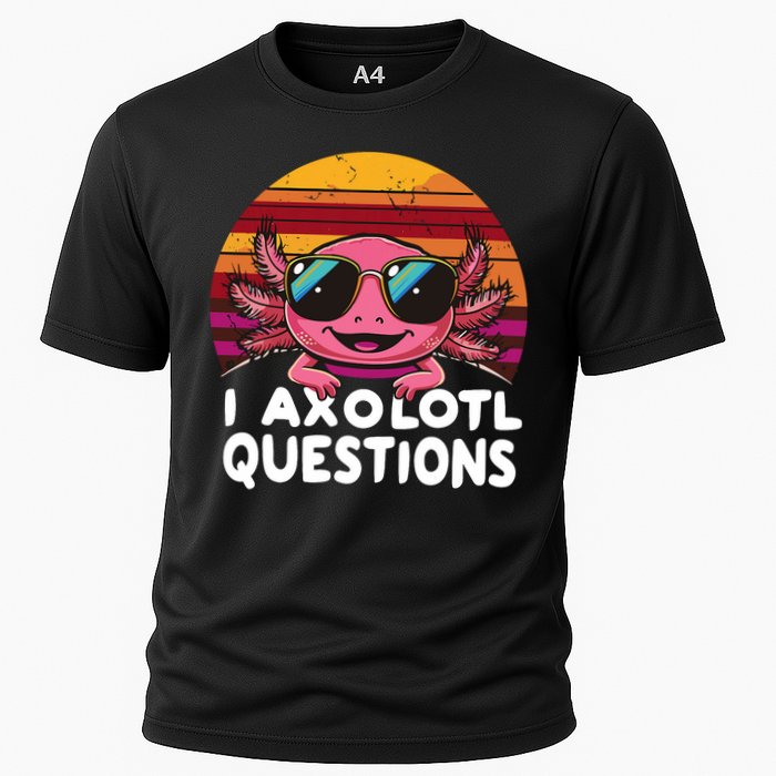 Axolotl Questions Anime Kawaii Axolotl Performance Shirt