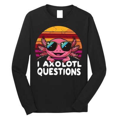 Axolotl Questions Anime Kawaii Axolotl Long Sleeve Shirt
