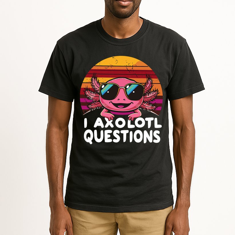 Axolotl Questions Anime Kawaii Axolotl Tall T-Shirt