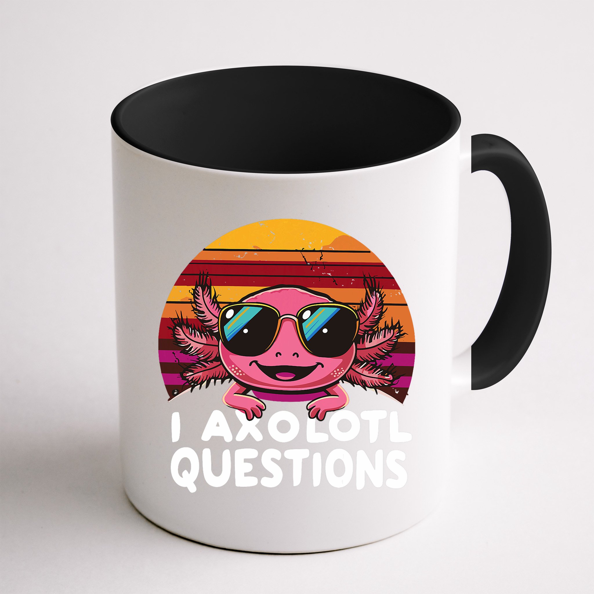 Axolotl Questions Anime Kawaii Axolotl Mug
