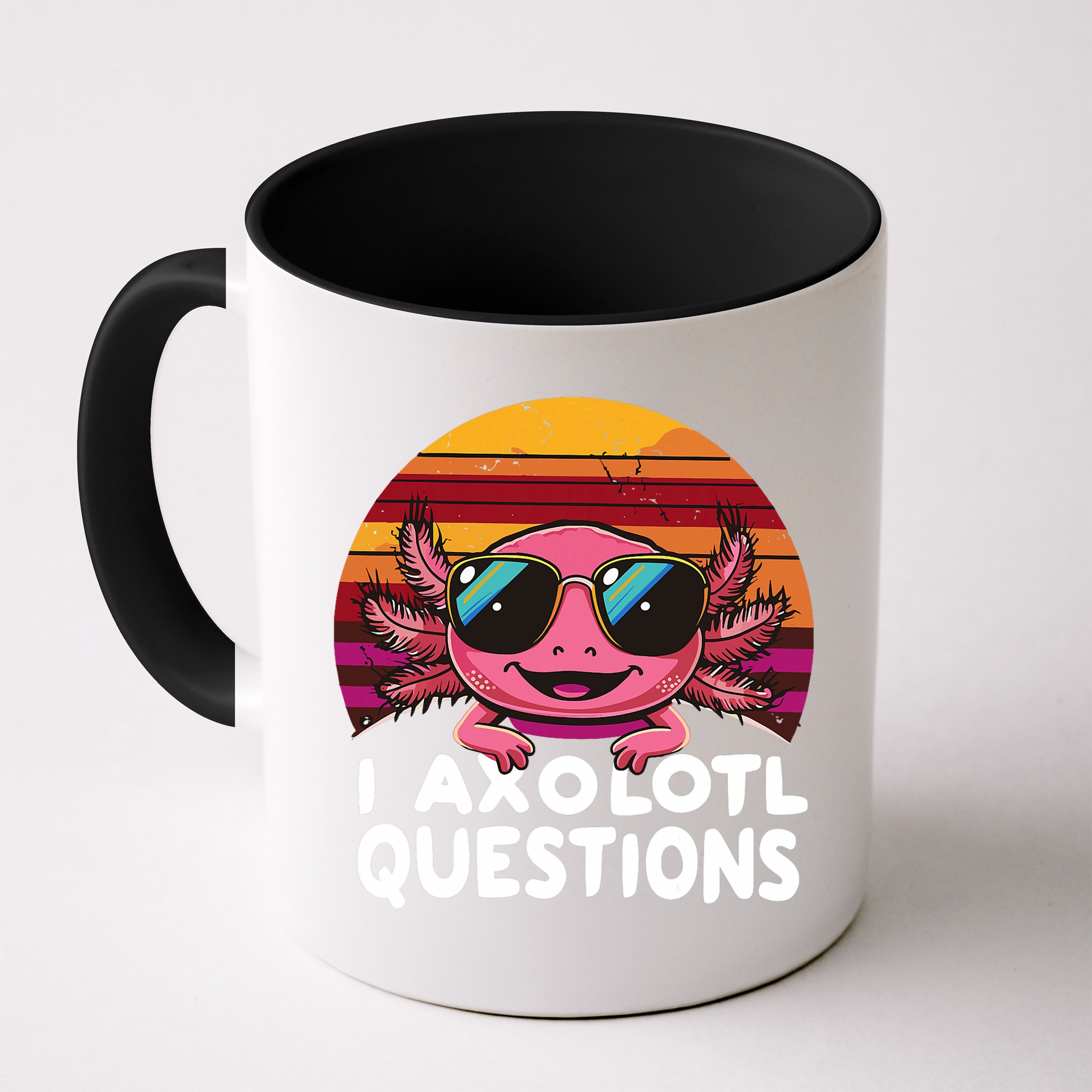 Axolotl Questions Anime Kawaii Axolotl Mug