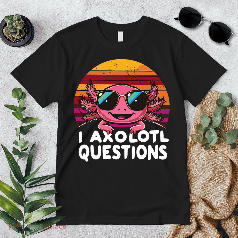 Axolotl Questions Anime Kawaii Axolotl Premium T-Shirt