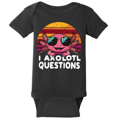Axolotl Questions Anime Kawaii Axolotl Baby Bodysuit
