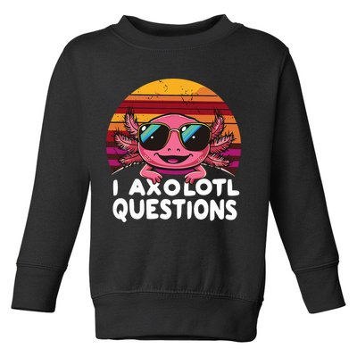Axolotl Questions Anime Kawaii Axolotl Toddler Sweatshirt