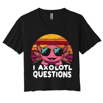 Axolotl Questions Anime Kawaii Axolotl Crop Top
