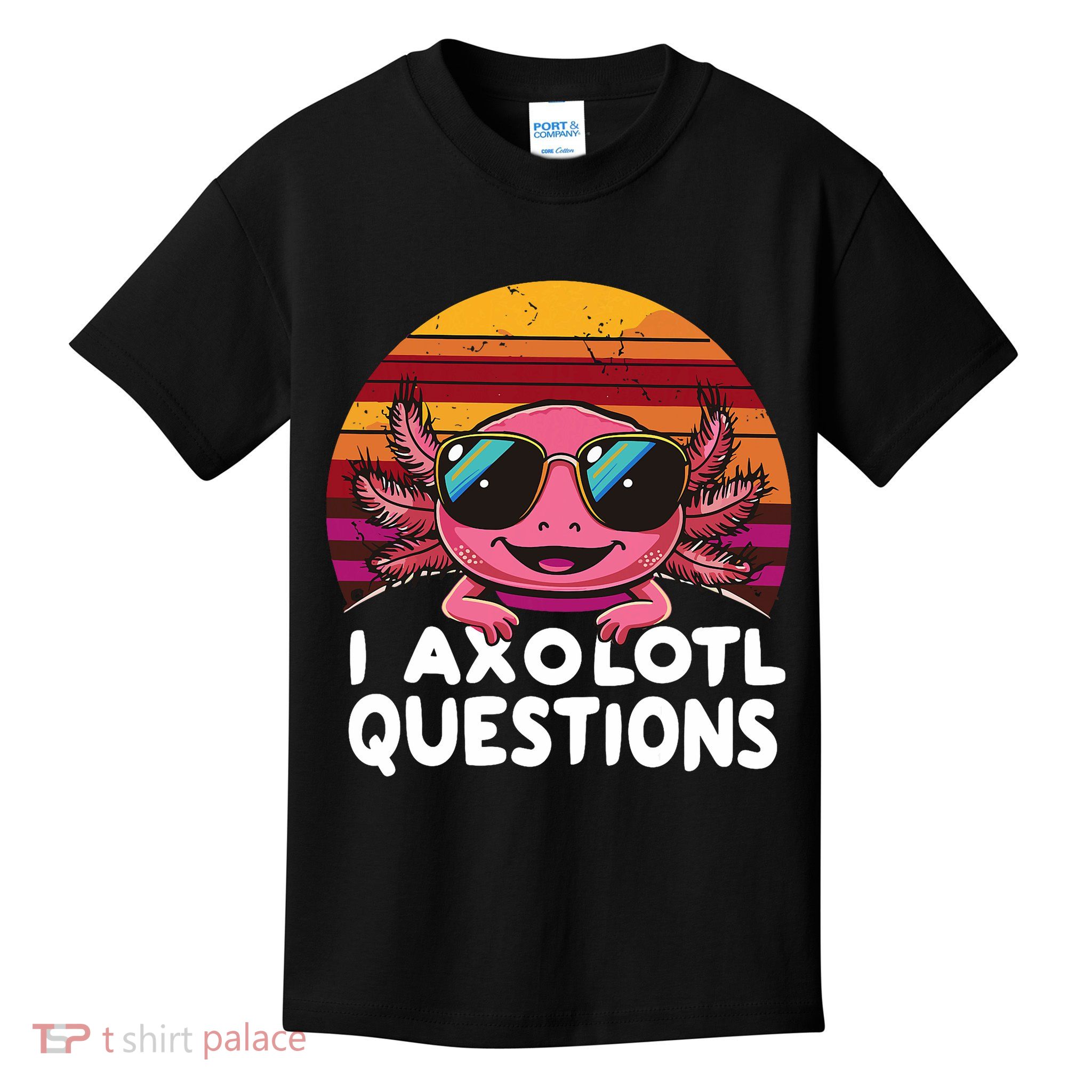 Axolotl Questions Anime Kawaii Axolotl Kids T-Shirt
