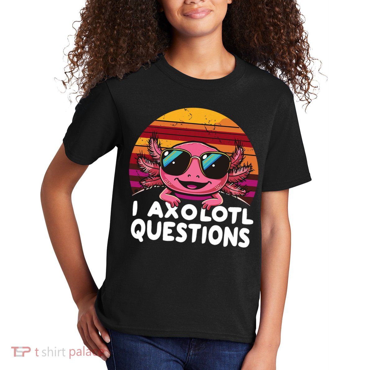 Axolotl Questions Anime Kawaii Axolotl Kids T-Shirt