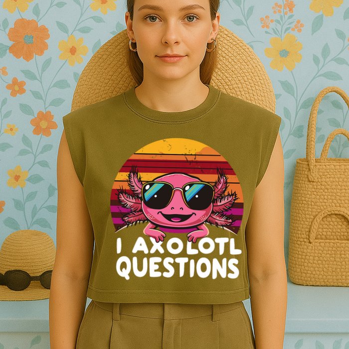 Axolotl Questions Anime Kawaii Axolotl Garment-Dyed Women's Muscle Tee