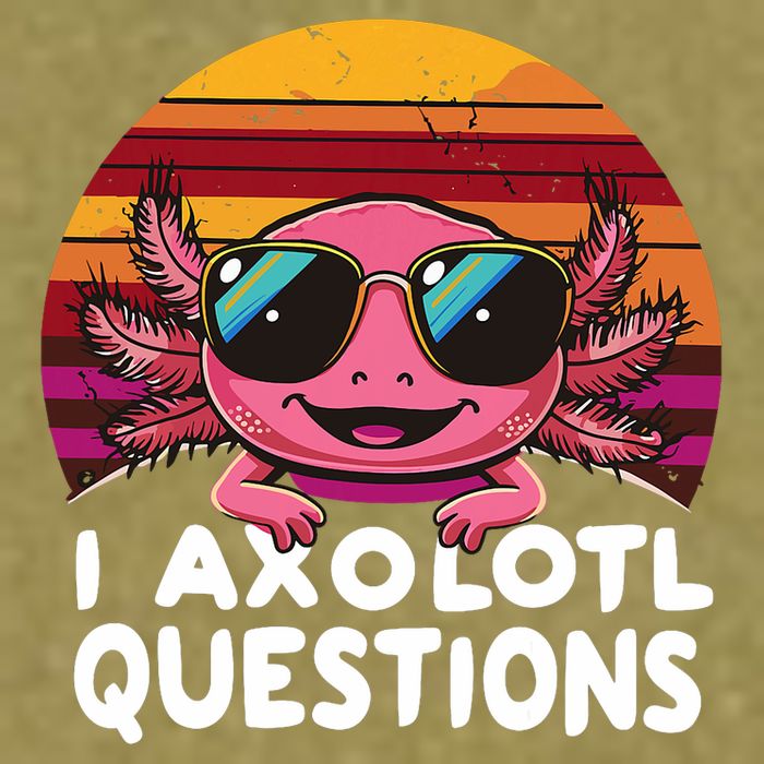 Axolotl Questions Anime Kawaii Axolotl Garment-Dyed Women's Muscle Tee