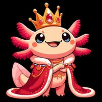 Axolotl Queen Anime Cute Kawaii Axolotl Cooling Performance Crew T-Shirt