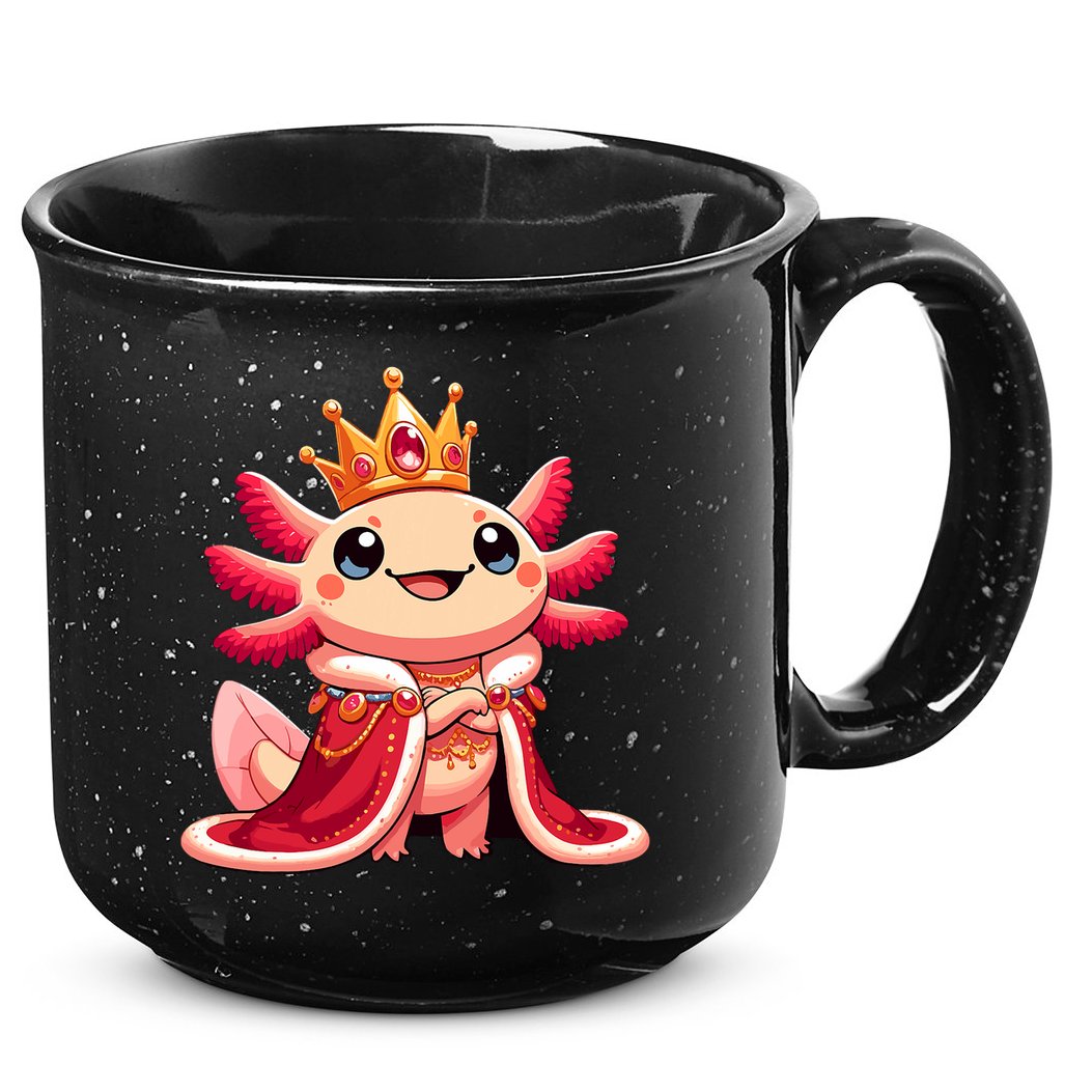 Axolotl Queen Anime Cute Kawaii Axolotl 15oz Campfire Ceramic Mug