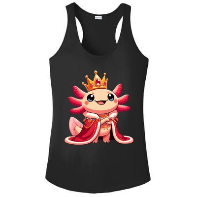 Axolotl Queen Anime Cute Kawaii Axolotl Ladies PosiCharge Competitor Racerback Tank
