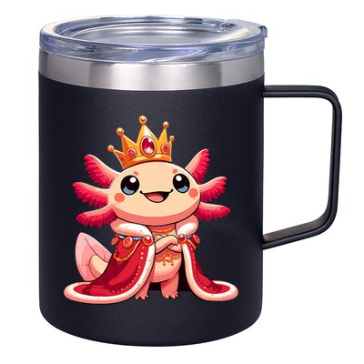 Axolotl Queen Anime Cute Kawaii Axolotl 12oz Stainless Steel Coffee Mug