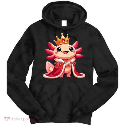 Axolotl Queen Anime Cute Kawaii Axolotl Tie Dye Hoodie