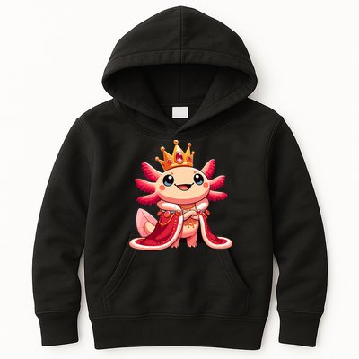 Axolotl Queen Anime Cute Kawaii Axolotl Kids Hoodie