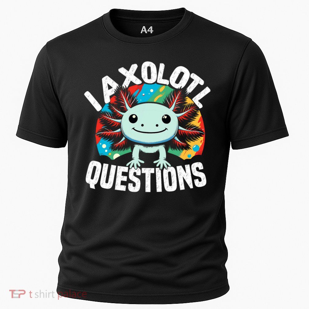 Axolotl Questions Anime Cute Kawaii Axolotl Performance Shirt