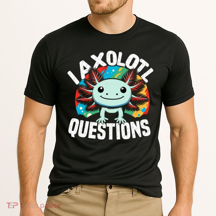 Axolotl Questions Anime Cute Kawaii Axolotl Performance Shirt