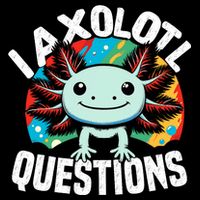 Axolotl Questions Anime Cute Kawaii Axolotl Apron
