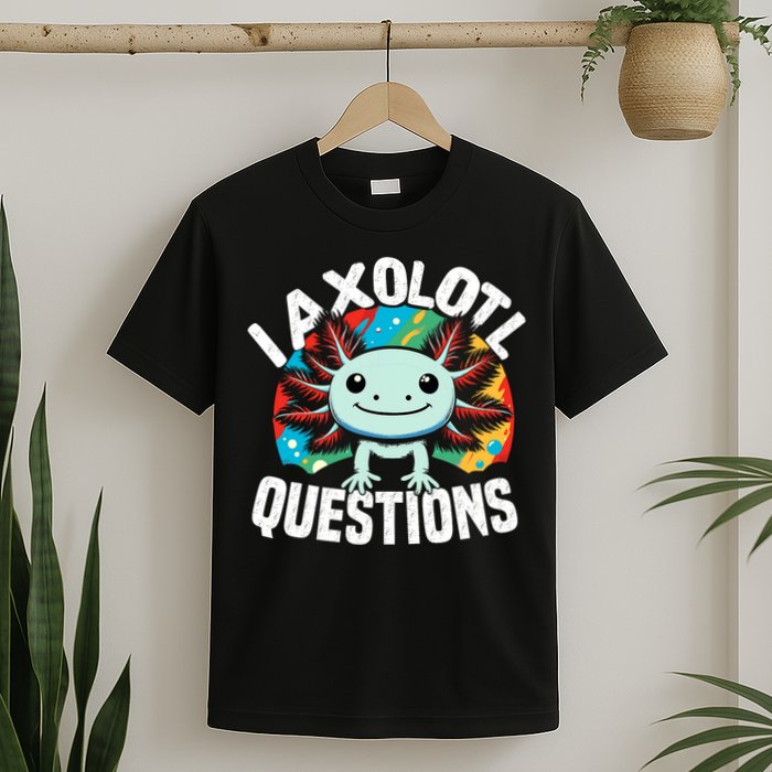 Axolotl Questions Anime Cute Kawaii Axolotl T-Shirt