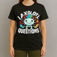 Axolotl Questions Anime Cute Kawaii Axolotl T-Shirt