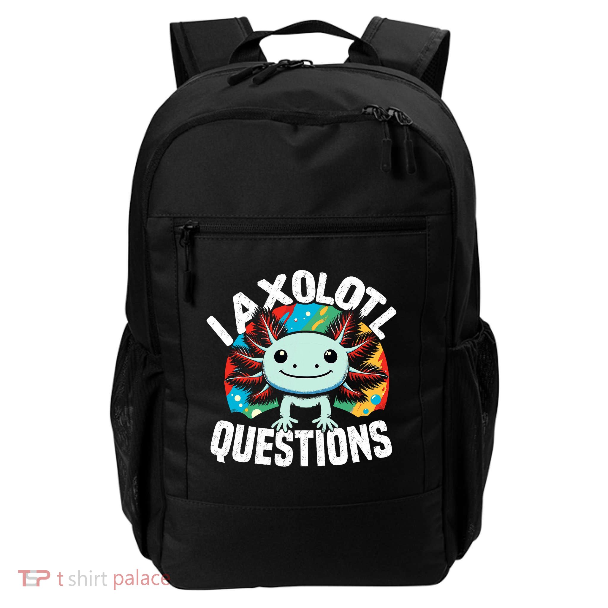 Axolotl Questions Anime Cute Kawaii Axolotl Backpack