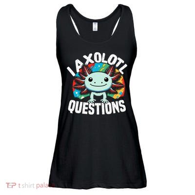 Axolotl Questions Anime Cute Kawaii Axolotl Ladies Essential Flowy Tank