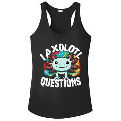 Axolotl Questions Anime Cute Kawaii Axolotl Ladies PosiCharge Competitor Racerback Tank