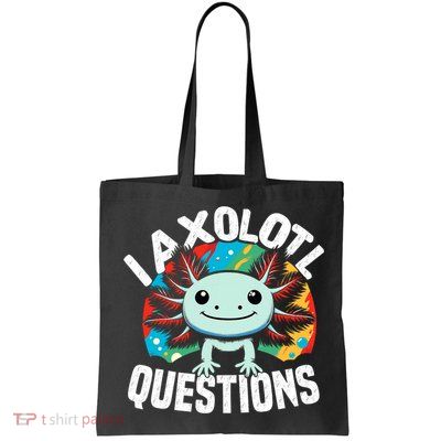 Axolotl Questions Anime Cute Kawaii Axolotl Bag