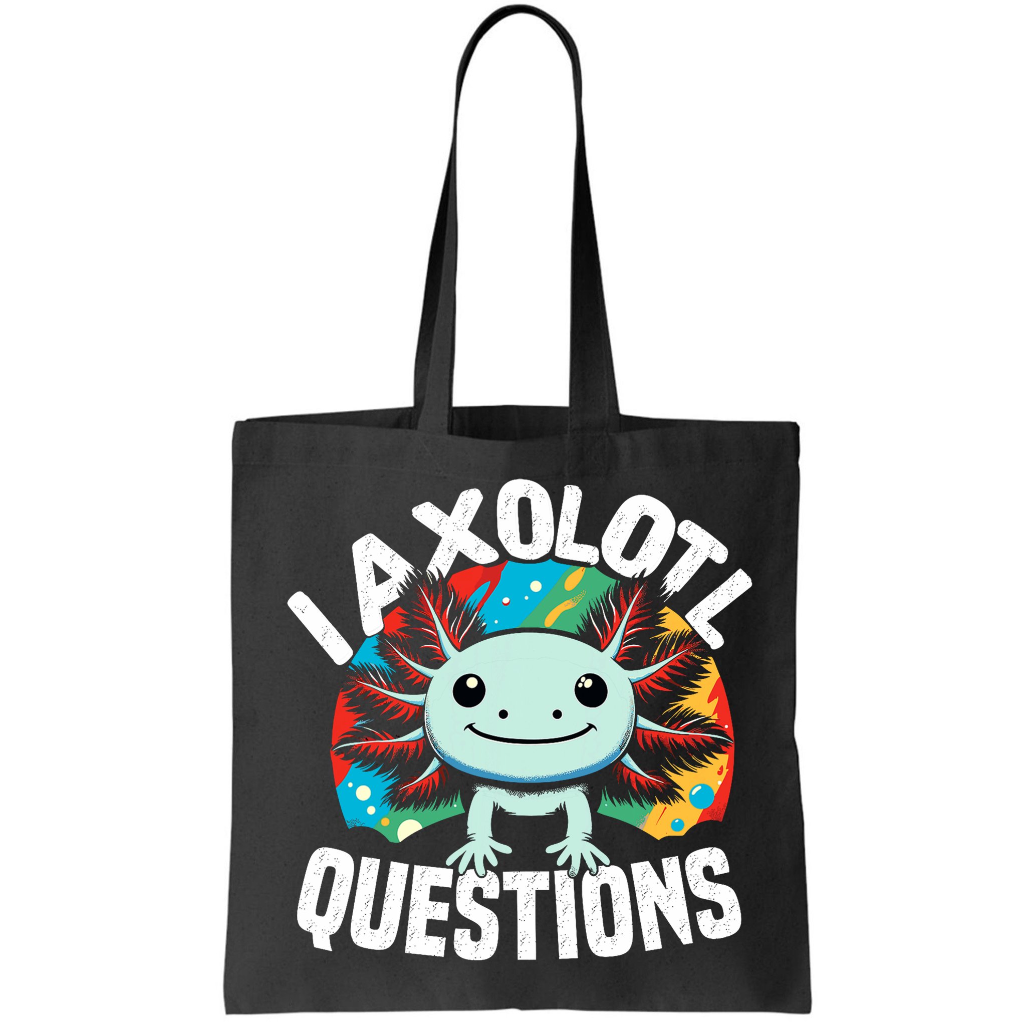 Axolotl Questions Anime Cute Kawaii Axolotl Bag
