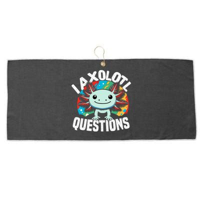 Axolotl Questions Anime Cute Kawaii Axolotl Large Microfiber Waffle Golf Towel