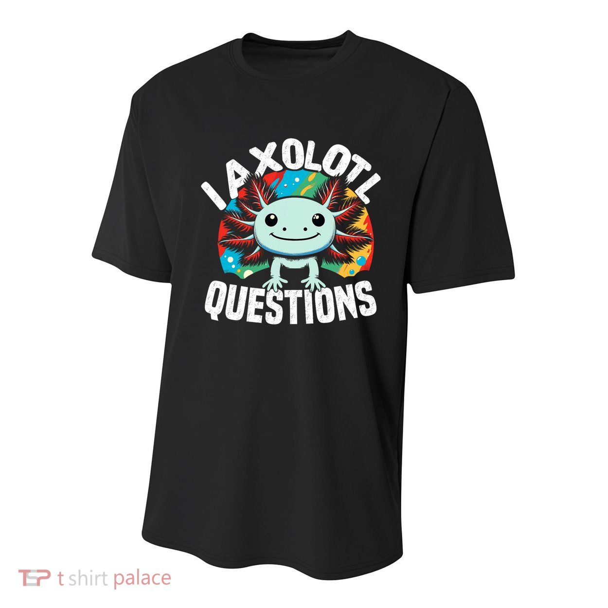 Axolotl Questions Anime Cute Kawaii Axolotl Youth Performance Sprint T-Shirt