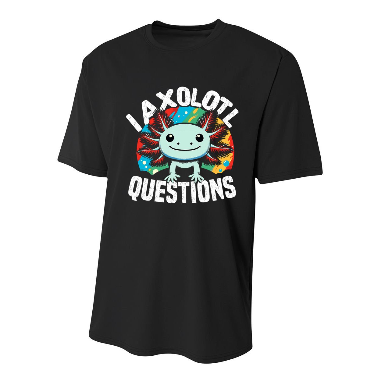 Axolotl Questions Anime Cute Kawaii Axolotl Youth Performance Sprint T-Shirt