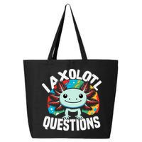 Axolotl Questions Anime Cute Kawaii Axolotl 25L Jumbo Tote