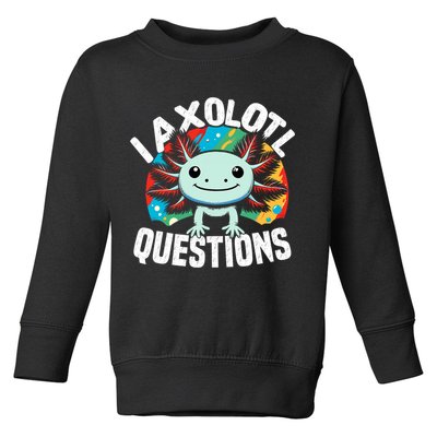 Axolotl Questions Anime Cute Kawaii Axolotl Toddler Sweatshirt