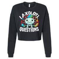 Axolotl Questions Anime Cute Kawaii Axolotl Cropped Pullover Crew